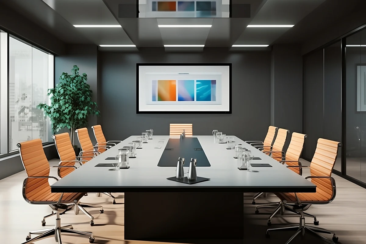 Videokonferenzräume mit AV-Technik und Touch-Displays von innovecto Videokonferenzräume mit AV-Technik und Touch-Displays von innovecto